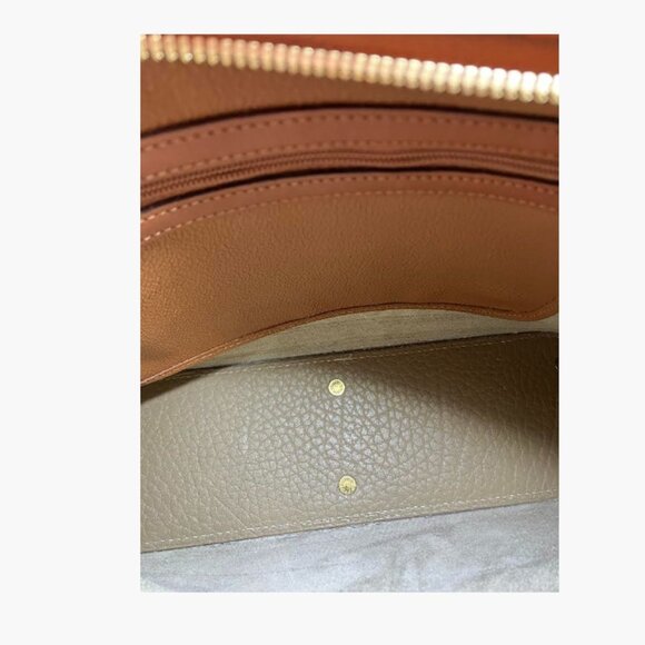 Dooney & Bourke Hobo Shoulder Bag Vintage Light/Med Taupe Pebbled Leather EUC - Picture 13 of 15